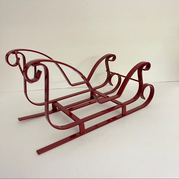Red Sleigh Wine Bottle Holder - Picture 3 of 6